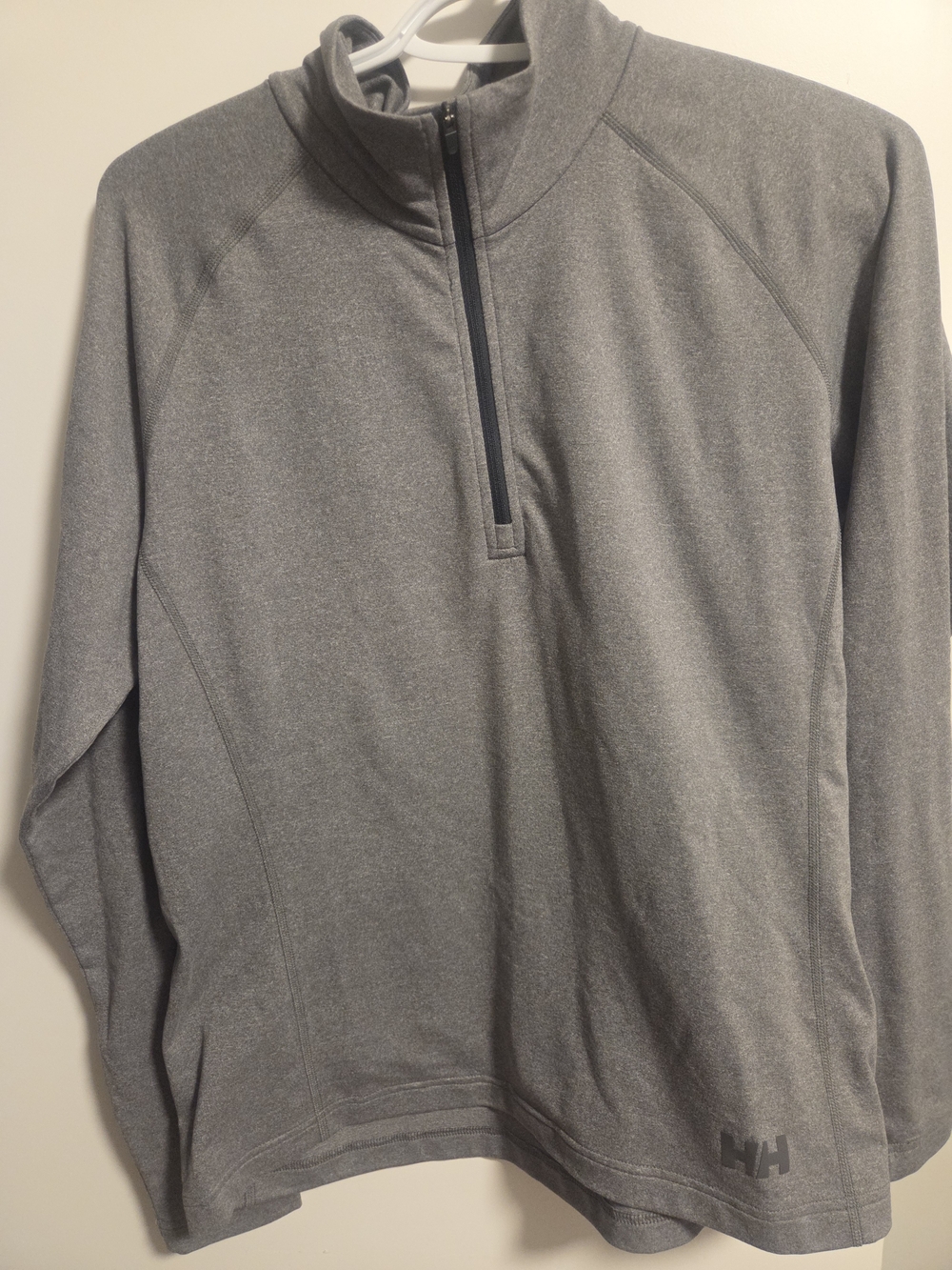 Helly Hansen Light Gray Quarter-Zip Performance Pullover
